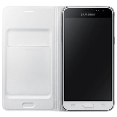SAMSUNG  Etui Flip Wallet Galaxy J3 - Blanc