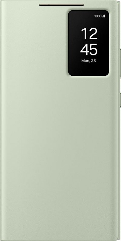 SAMSUNG  &Eacute;tui Smart View Vert avec porte-carte - Galaxy S24 Ultra