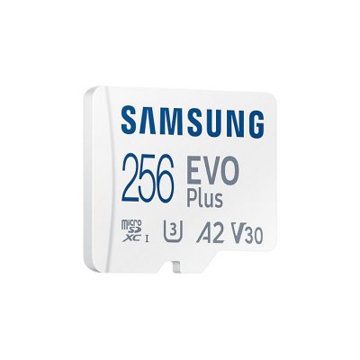 SAMSUNG  Micro Sd Evop 256gb Memory Card Blanc
