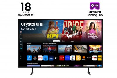 Samsung TV Crystal UHD 75"" DU7105 2024, 4K, Smart TV