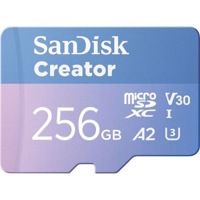 SANDISK  Carte M&eacute;moire Creator Microsdxc 256gb Uhs-i Clase 10