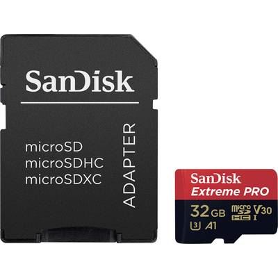 SANDISK  Carte MicroSD Extreme Pro V30 - 32Go + adaptateur