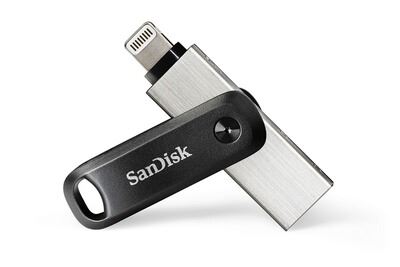SANDISK  ixpand 128 go - cl&eacute; usb double connectique pour sauvegarde iphone et ipad