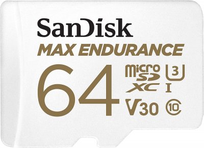 SANDISK  Max Endurance 64gb Micro Sdxc Memory Card Blanc