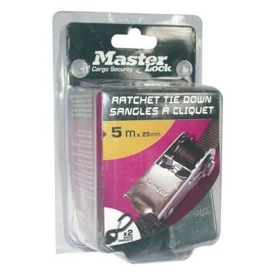 MASTER LOCK Sangle d'arrimage &agrave; cliquet 5 m x 25 mm 3109eurdat