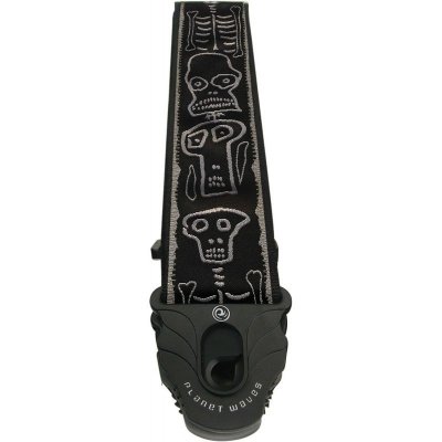 PLANET WAVES Sangle Guitare Avec Lock Joe Satriani 5cm -  Skull & Bones