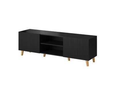 BESTMOBILIER Sanna - meuble tv - 150 cm - style contemporain -  - noir