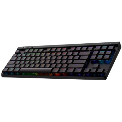 LOGITECH sans fil G515 LIGHTSPEED TKL sans pav&eacute; num&eacute;rique (switch marron) - Noir