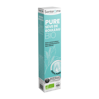 SANTAROME  Bio S&egrave;ve de bouleau non pasteuris&eacute;e bio de Finlande - Bouteille de 50cl