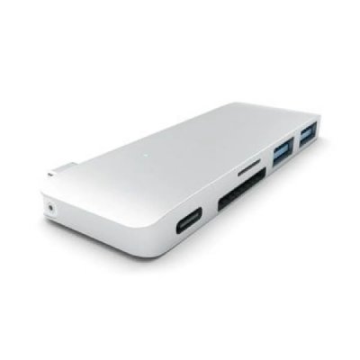 SATECHI  Hub USB-C vers USB 3.0 / Carte SD / USB-C - Argent