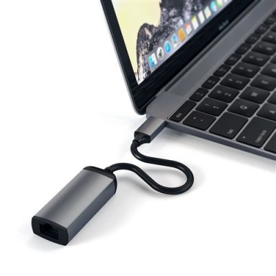 SATECHI  ST-TCENM - adaptateur r&eacute;seau - USB-C - Gigabit Ethernet x 1
