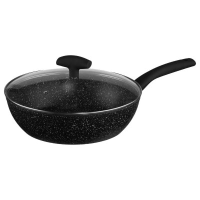 FIVE SIMPLY SMART Sauteuse en aluminium & couvercle 28cm noir