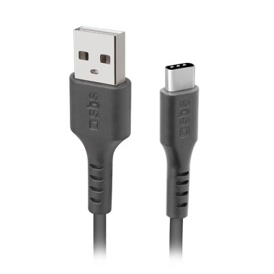 SBS  C&acirc;ble USB USB-C (M) pour USB (M) USB 2.0 1.5 m moul&eacute; noir