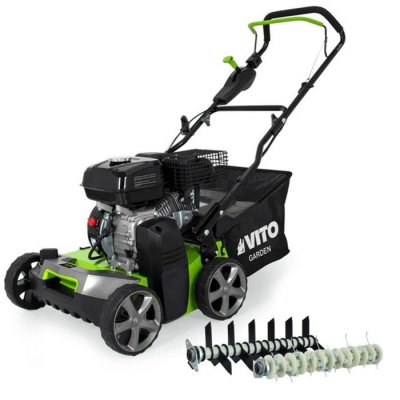 VITO Scarificateur D&eacute;mousseur Thermique 5,4CV 212cm3 Largeur travail 40cm