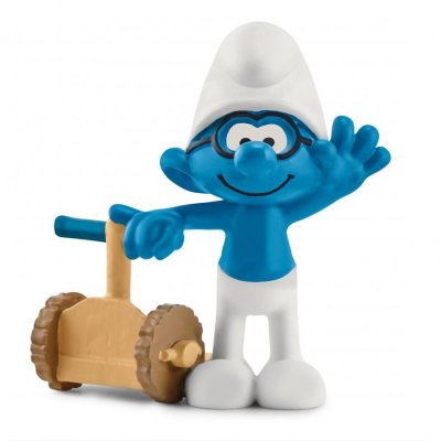 SCHLEICH  20834 Schtroumpf &agrave; Lunettes (The Smurfs) Multicolore