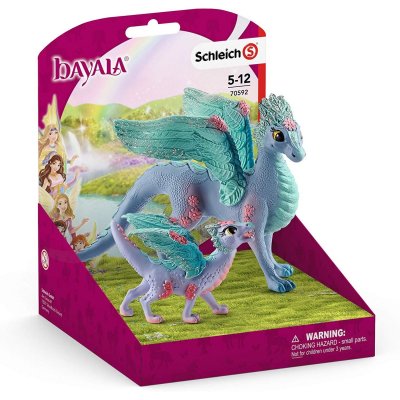Schleich 70592 Dragon aux Fleurs avec Son Petit (bayala