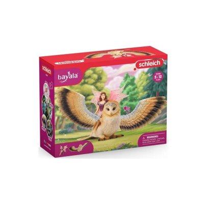 SCHLEICH  70789 - Bayala Elfe &agrave; dos de chouette scintillante V2