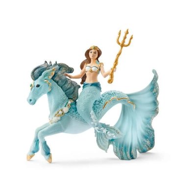 SCHLEICH  BAYALA Sir&egrave;ne Eyela sur cheval de mer, Figurine