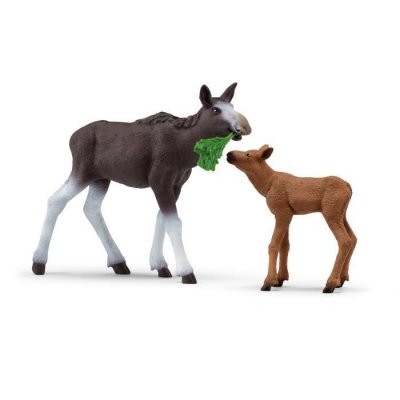 SCHLEICH  - &eacute;lan femelle avec veau - 42603 - gamme : wild life SCH42603