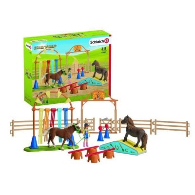 SCHLEICH  Entra&icirc;nement D'agility Pour Poney 