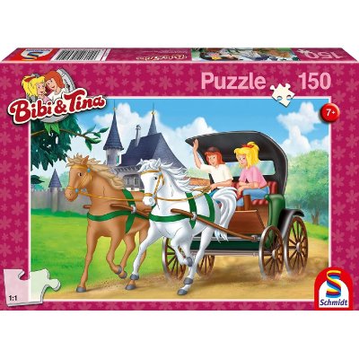 SCHMIDT  Spiele 56051 Puzzle Bibi et Tina - en Cal&egrave;che 150 Pi&egrave;ces