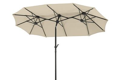 SCHNEIDER  746-02 parasol salerno rectangulaire, naturel, 300 x 150 cm