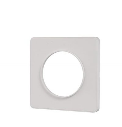 SCHNEIDER ELECTRIC  S520802 Plaque 1 poste Odace Touch Liser&eacute; blanc
