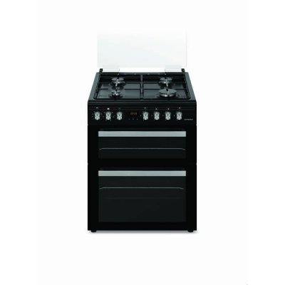 SCHNEIDER  SCCG64DO-BM - Cuisini&egrave;re double four 4 feux gaz Black mat