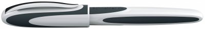 SCHNEIDER  Stylo &agrave; plume Ray L - Caoutchouc et plume inox - Blanc et gris fonc&eacute;