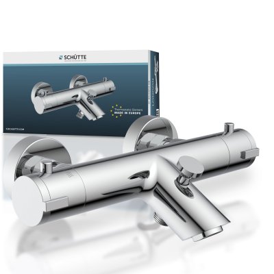 SCHUTTE Sch&uuml;tte - Mitigeur thermostatique london chrom&eacute; - pour baignoire