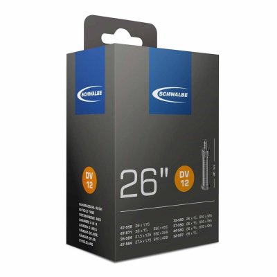 SCHWALBE  Dv12 Chambre &Agrave; Air Noir 26 X 1 3/8-1 1/4 Valve Woods