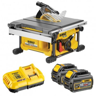 DEWALT Scie &agrave; table - FLEXVOLT - 54 V XR - 2 Batteries, chargeur - DCS7485T2