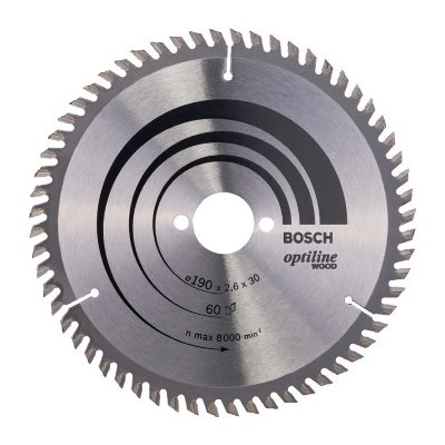 BOSCH Scie Optiline Wood 190 x 30 x 2,6 mm, 60 