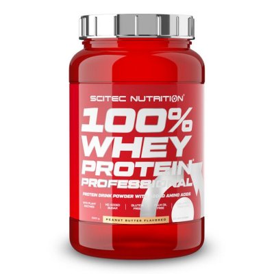 SCITEC NUTRITION  100% Whey Protein Professional 920g Beurre de cacahu&egrave;te - Lactos&eacute;rum