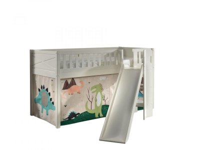 VIPACK Scott lit mezzanine toboggan et rideau dino STHSGB14516