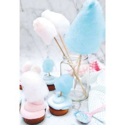 SCRAPCOOKING  Pr&eacute;paration sucr&eacute;e pour barbe &agrave; papa - Rose