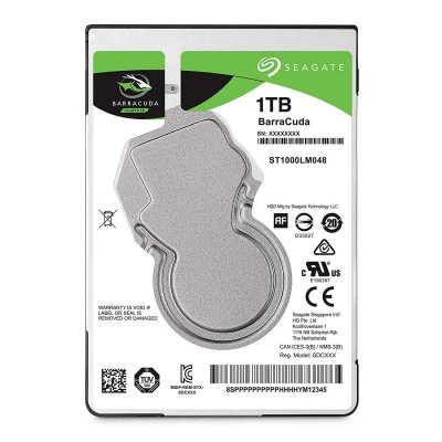 SEAGATE TECHNOLOGY Seagate 1 TB BarraCuda Disque dur interne 2.5 (5400rpm, 128MB cache, SATA 6Gb/s, ST1000LMZ48/LM048) 