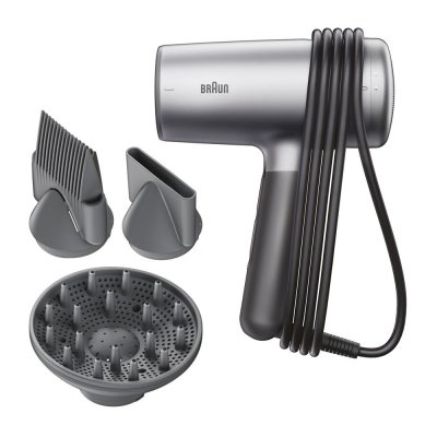 BRAUN S&egrave;che-cheveux  hd435e argent&eacute; 2200 w 