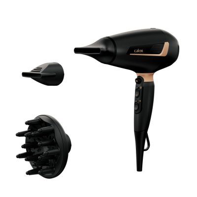 CALOR S&egrave;che-cheveux  AC Pro Expert CV8840C0 2200 W Noir et cuivr&eacute;