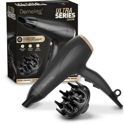 SAINT ALGUE Seche-cheveux - - Demeliss Ultra Series - Diffuseur - 3 temp&eacute;ratures - 2200 W - Noir