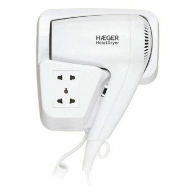 HAEGER S&egrave;che-Cheveux des H&ocirc;tels Hotel Dryer - 1200W, Blanc
