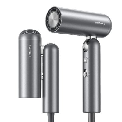 DREAME S&egrave;che-cheveux haute vitesse  Pocket Neo, pliable en 3 formes - Gris