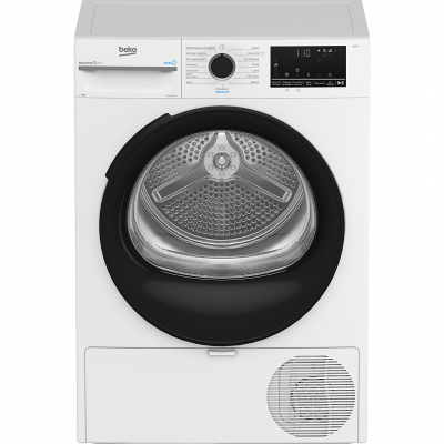 S&egrave;che-linge pompe &agrave; chaleur 60cm 8kg blanc b300 - D5H284930W - beko