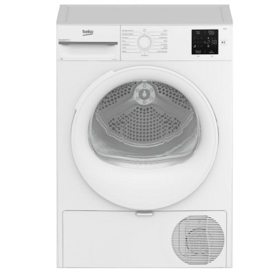 BEKO S&egrave;che-linge pompe &agrave; chaleur  D3H19E01W S&eacute;rie bPro 500 - 9 kg - L60cm - Blanc