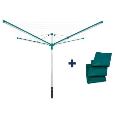 LEIFHEIT S&eacute;choir parapluie de jardin 60 m  Linomatic 600 Deluxe Cover