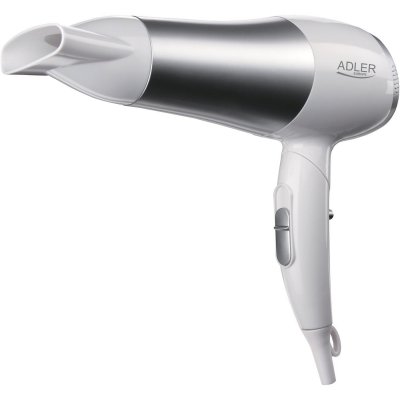  S&eacute;choir, s&egrave;che-cheveux adler ad 2225, 2200 w, blanc / argent&eacute; 