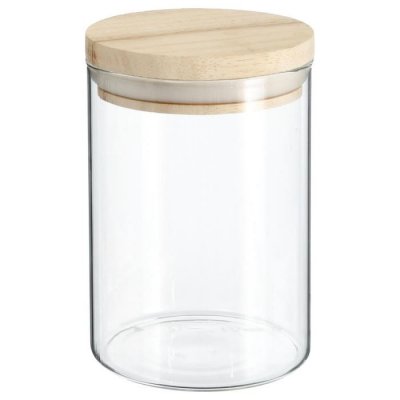PARIS PRIX Secret de gourmet - Bocal en Verre et Bois 600ML