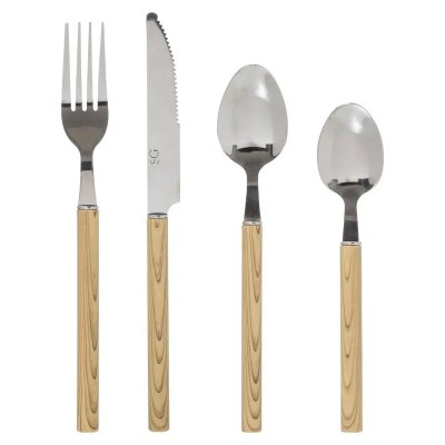 SECRET DE GOURMET  - M&eacute;nag&egrave;re 24 Pi&egrave;ces Indon&eacute;sie 21cm Naturel