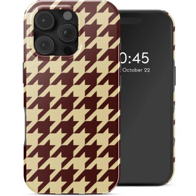 SELENCIA  Coque arri&egrave;re Vivid avec MagSafe Apple iPhone 16 Pro - Pied-de-Poule