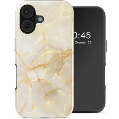 SELENCIA  Coque arri&egrave;re Vivid avec MagSafe Apple iPhone 17 - Golden Beige Marble